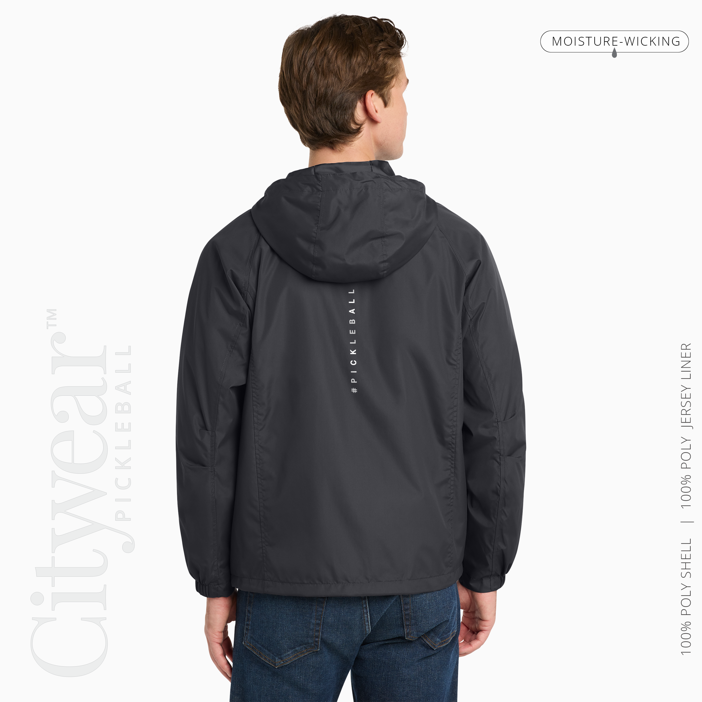 Men's Hooded Raglan Jacket-GVL