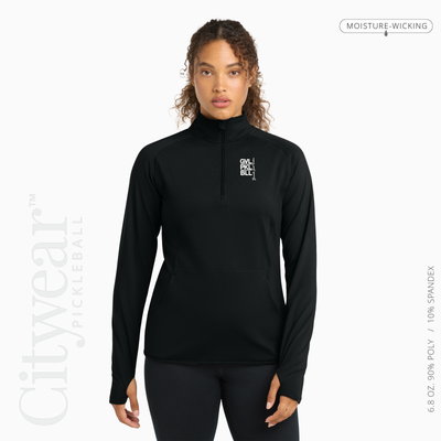Women's Stretch Quarter-Zip Pullover-GVL