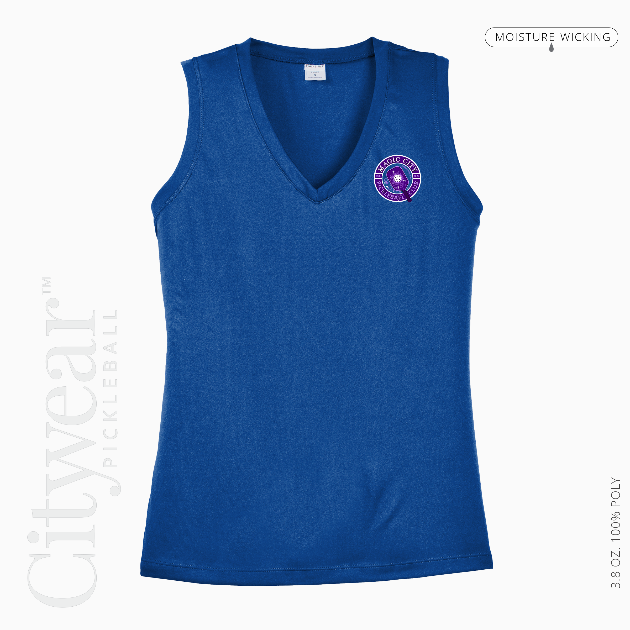Women's V-Neck Sleeveless T-Shirt-MCPC