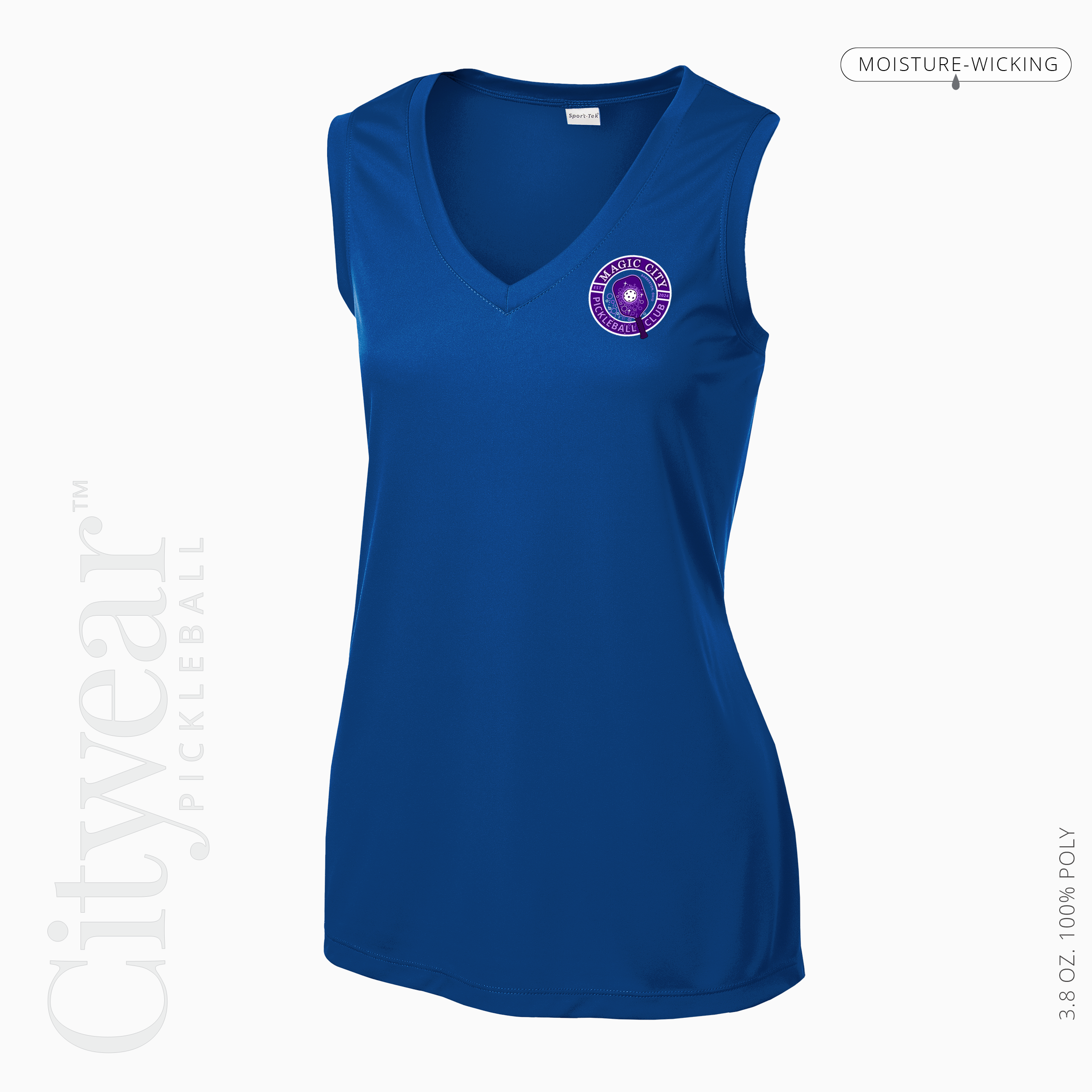 Women's V-Neck Sleeveless T-Shirt-MCPC