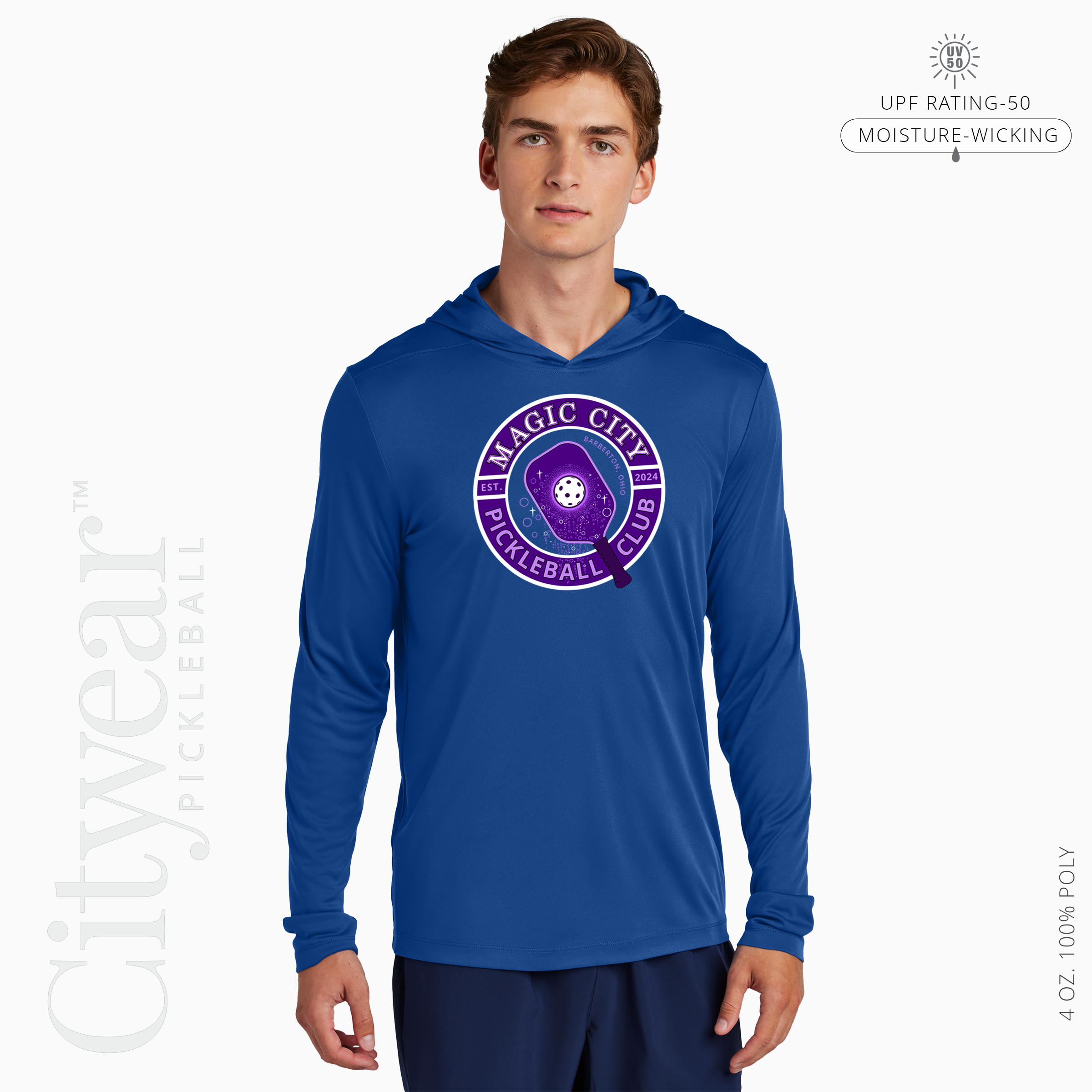 Men's UV Long Sleeve Hoodie-MCPC