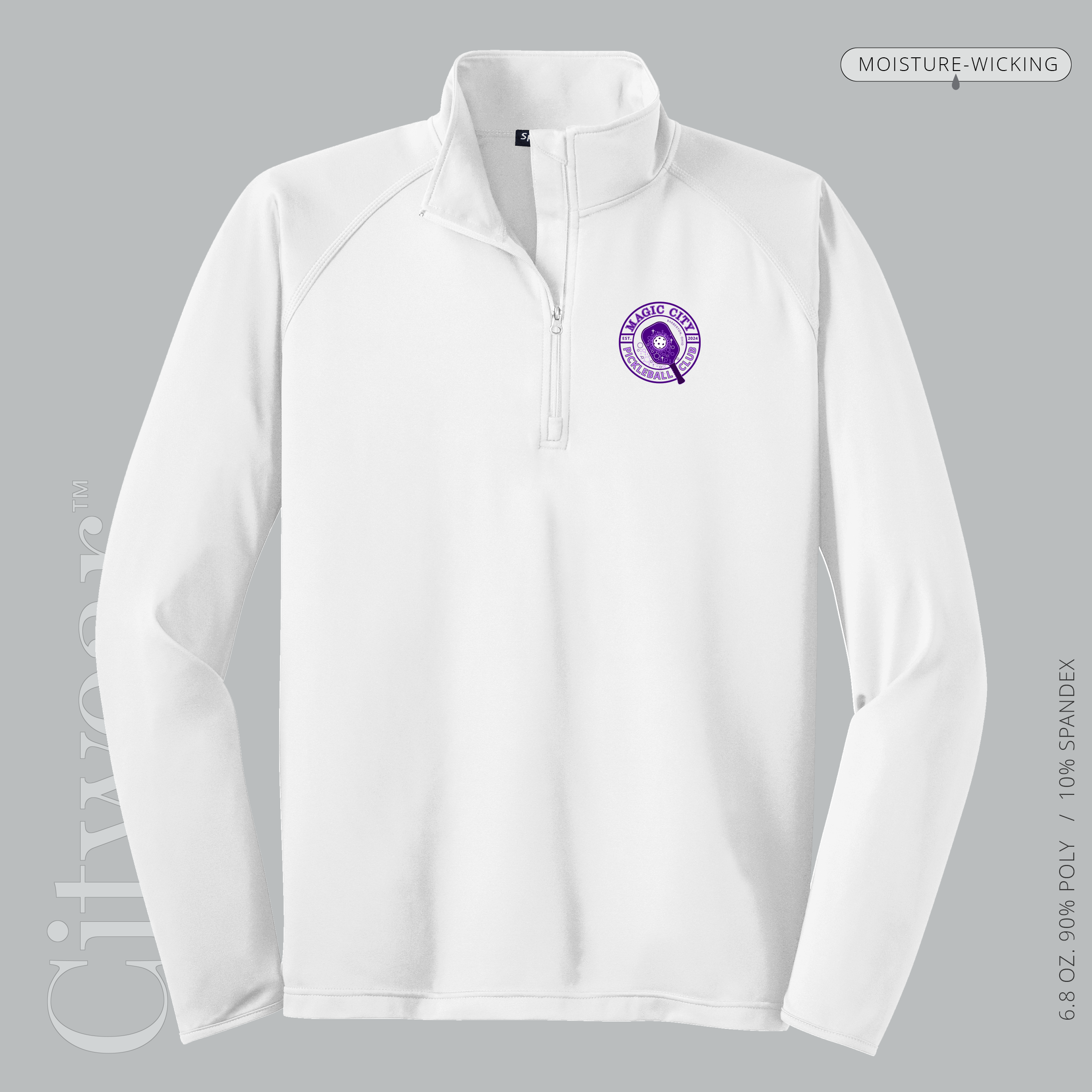 Men's Stretch Quarter-Zip Pullover-MCPC