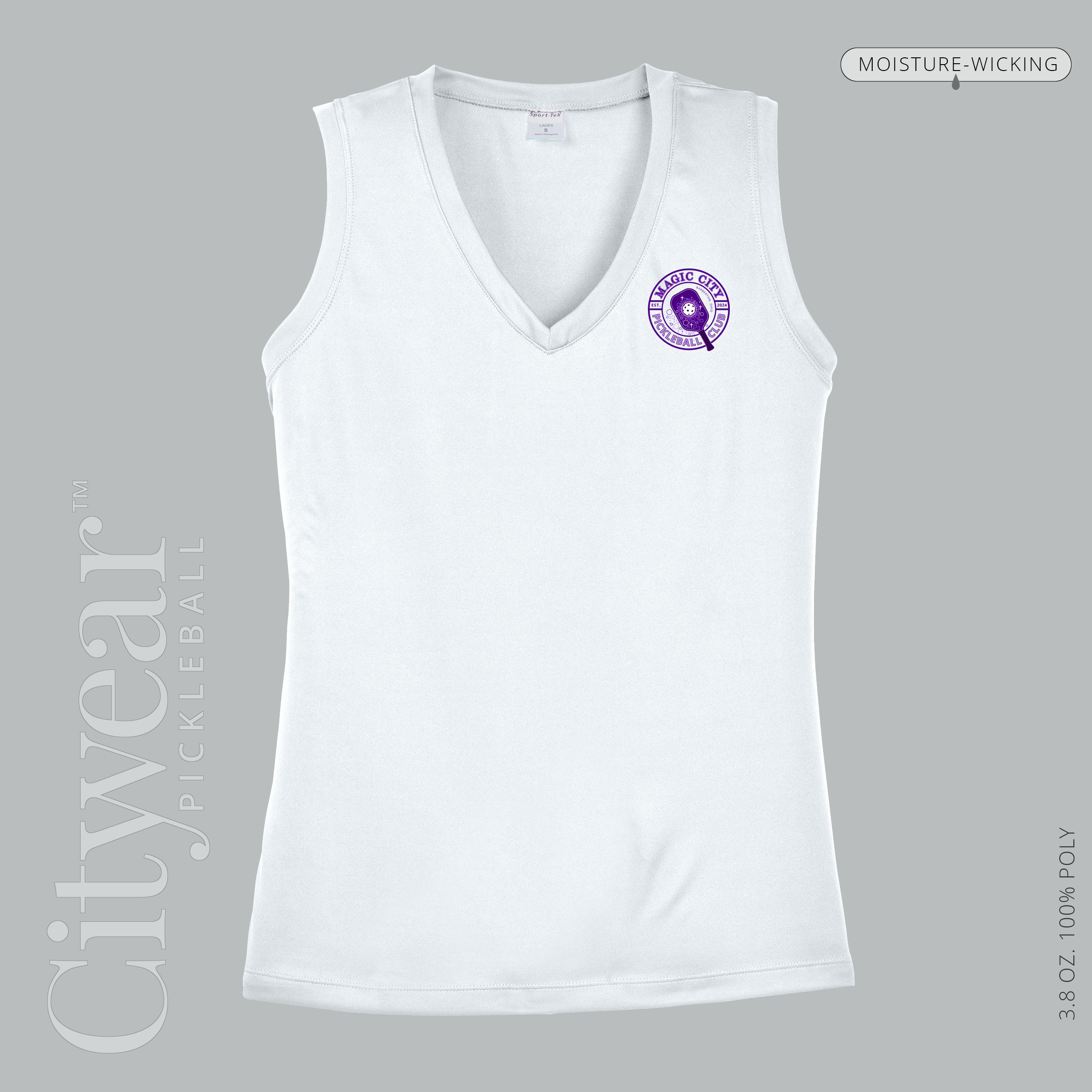 Women's V-Neck Sleeveless T-Shirt-MCPC