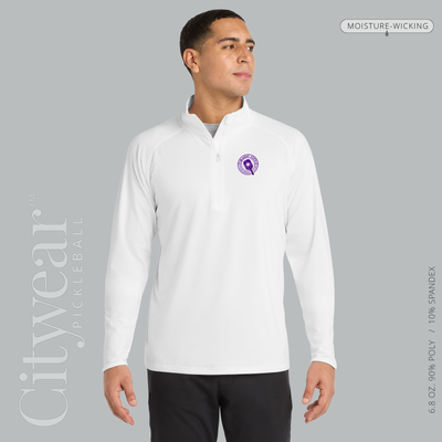 Men's Stretch Quarter-Zip Pullover-MCPC