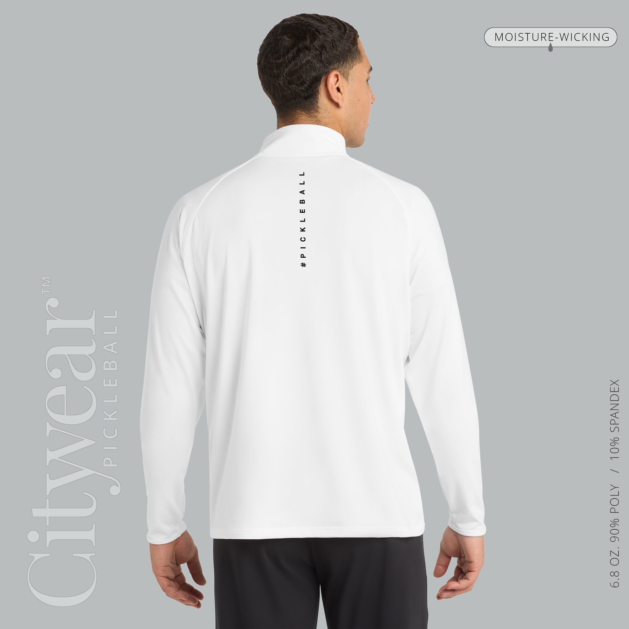 Men's Stretch Quarter-Zip Pullover-MCPC