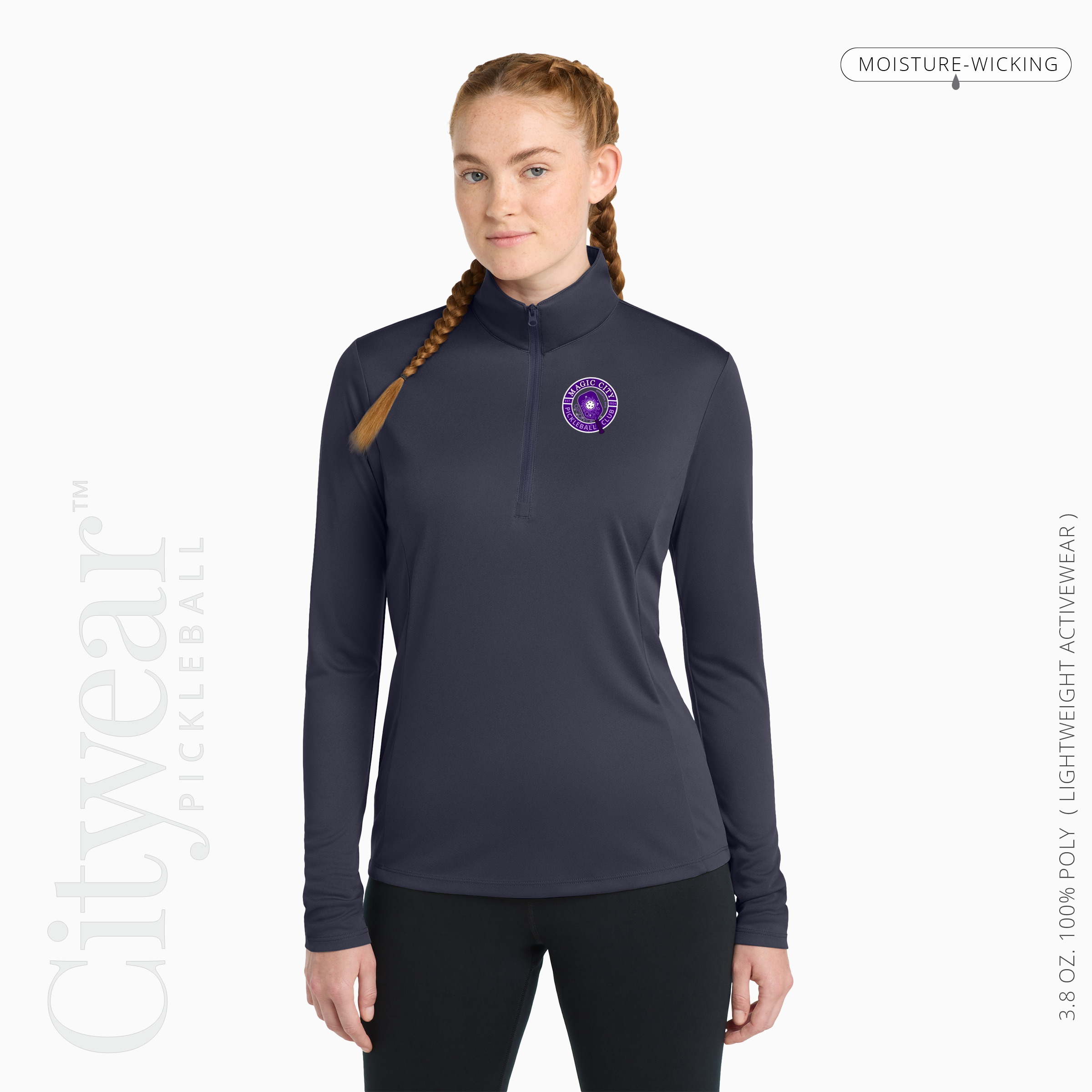 Women's Quarter-Zip Pullover-MCPC