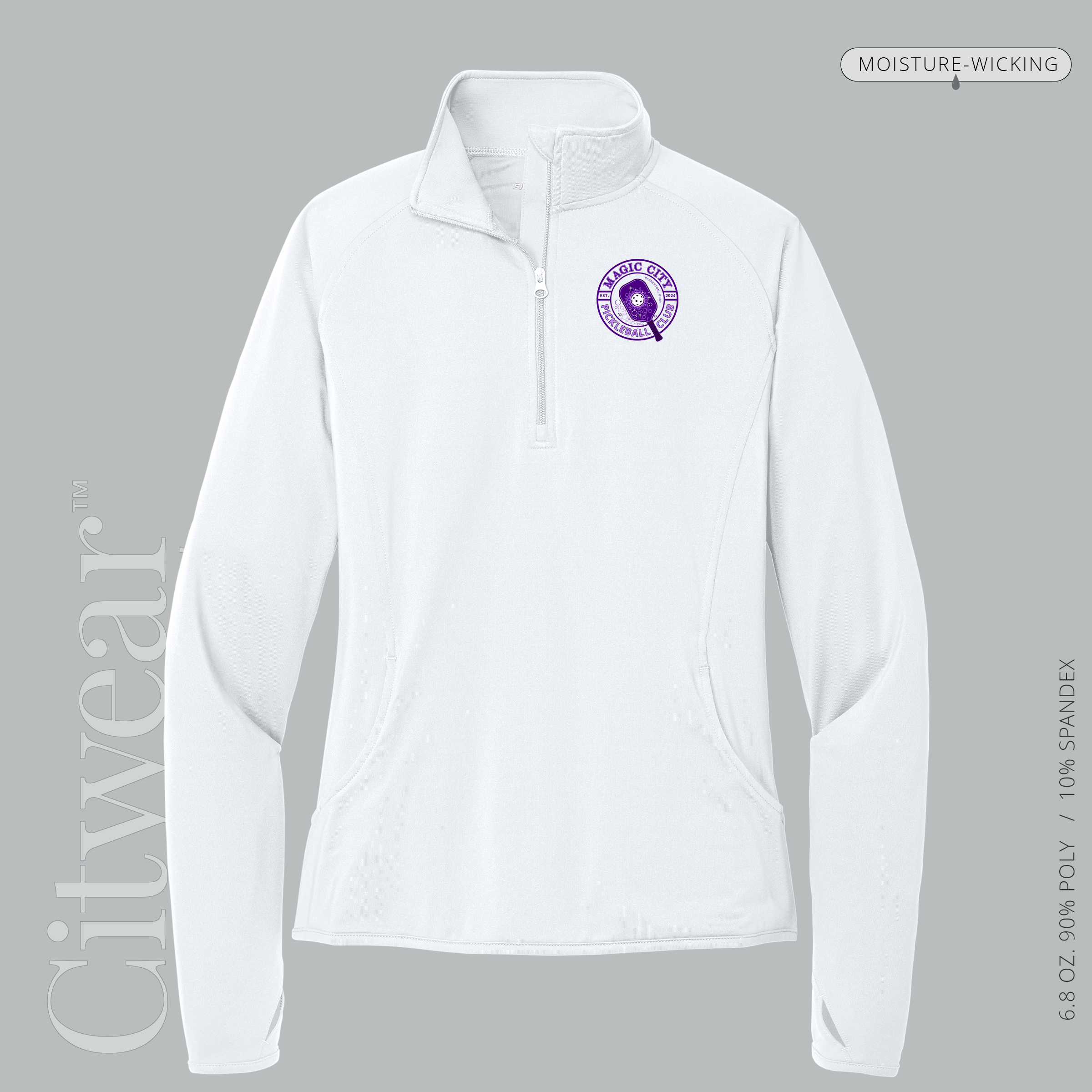 Women's Stretch Quarter-Zip Pullover-MCPC