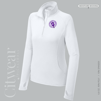 Women's Stretch Quarter-Zip Pullover-MCPC