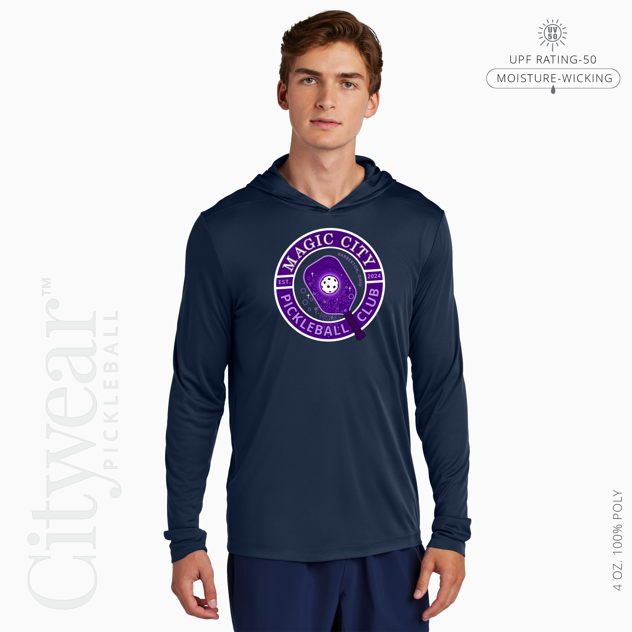 Men's UV Long Sleeve Hoodie-MCPC