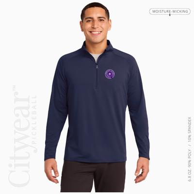 Men's Stretch Quarter-Zip Pullover-MCPC