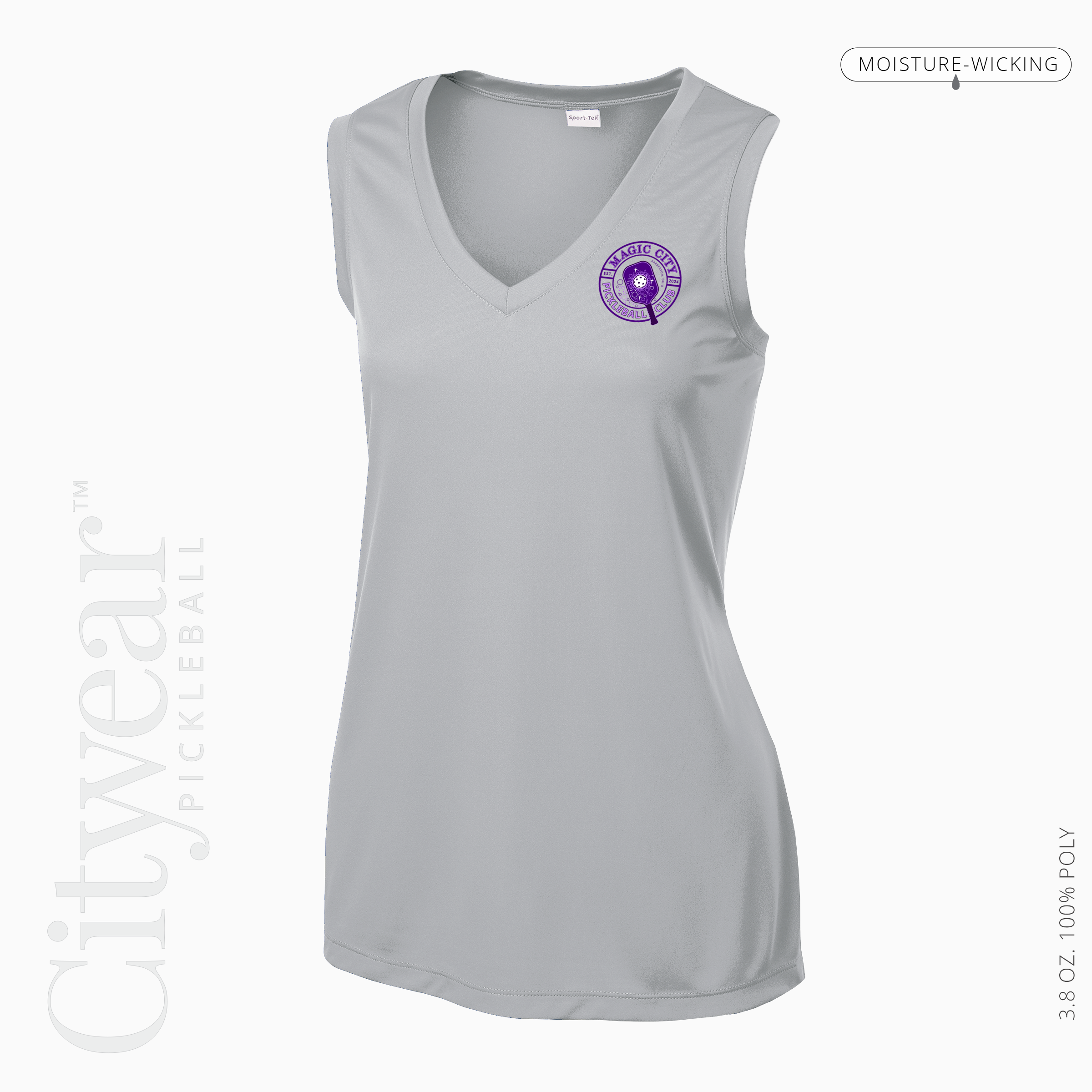 Women's V-Neck Sleeveless T-Shirt-MCPC