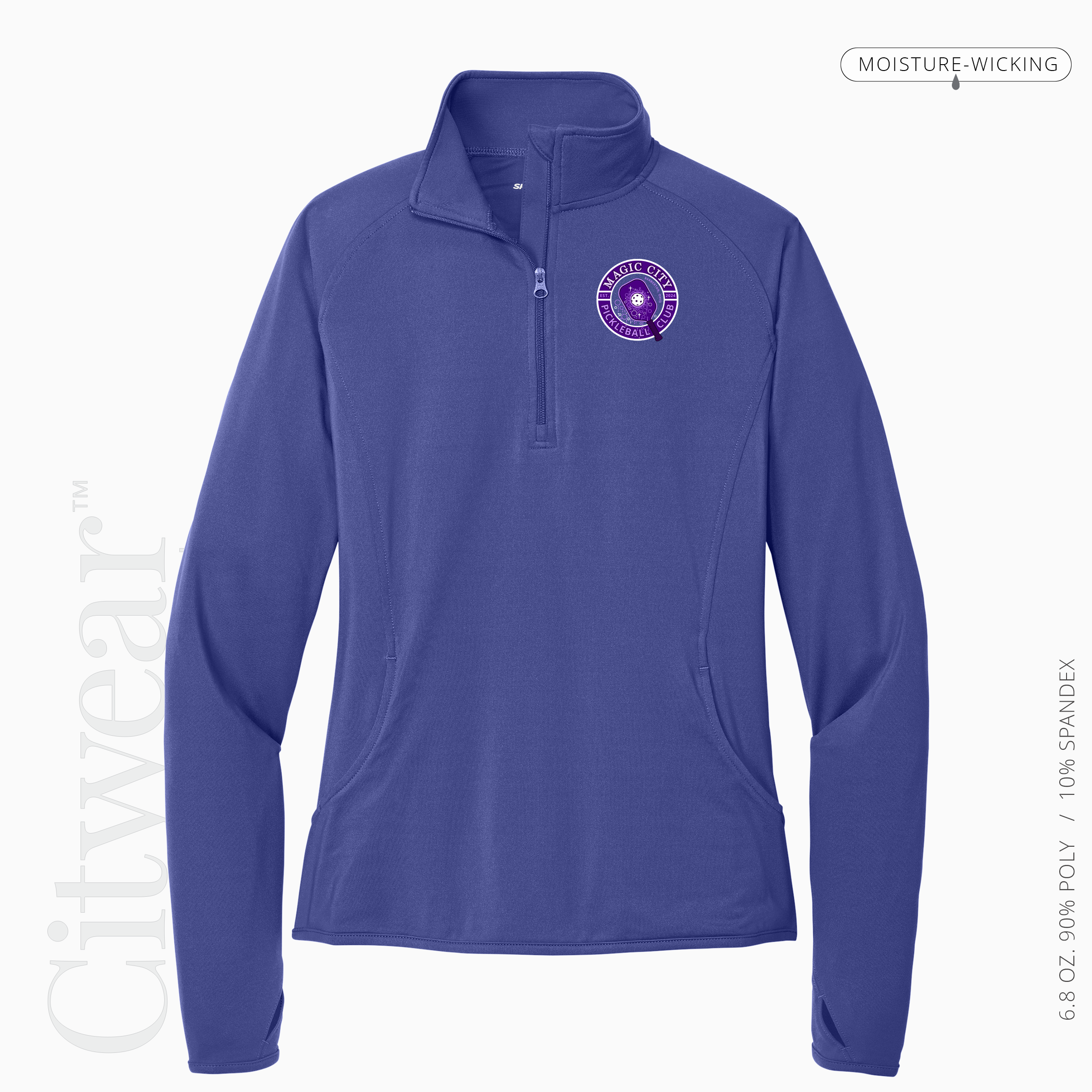 Women's Stretch Quarter-Zip Pullover-MCPC