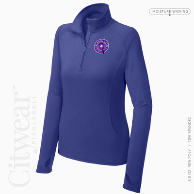 Women's Stretch Quarter-Zip Pullover-MCPC