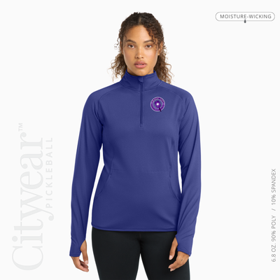 Women's Stretch Quarter-Zip Pullover-MCPC