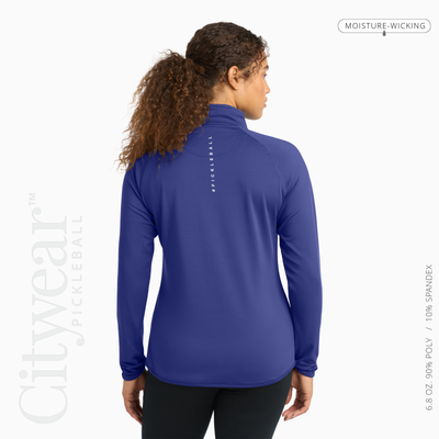 Women's Stretch Quarter-Zip Pullover-MCPC