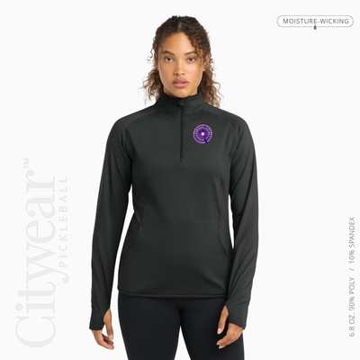 Women's Stretch Quarter-Zip Pullover-MCPC