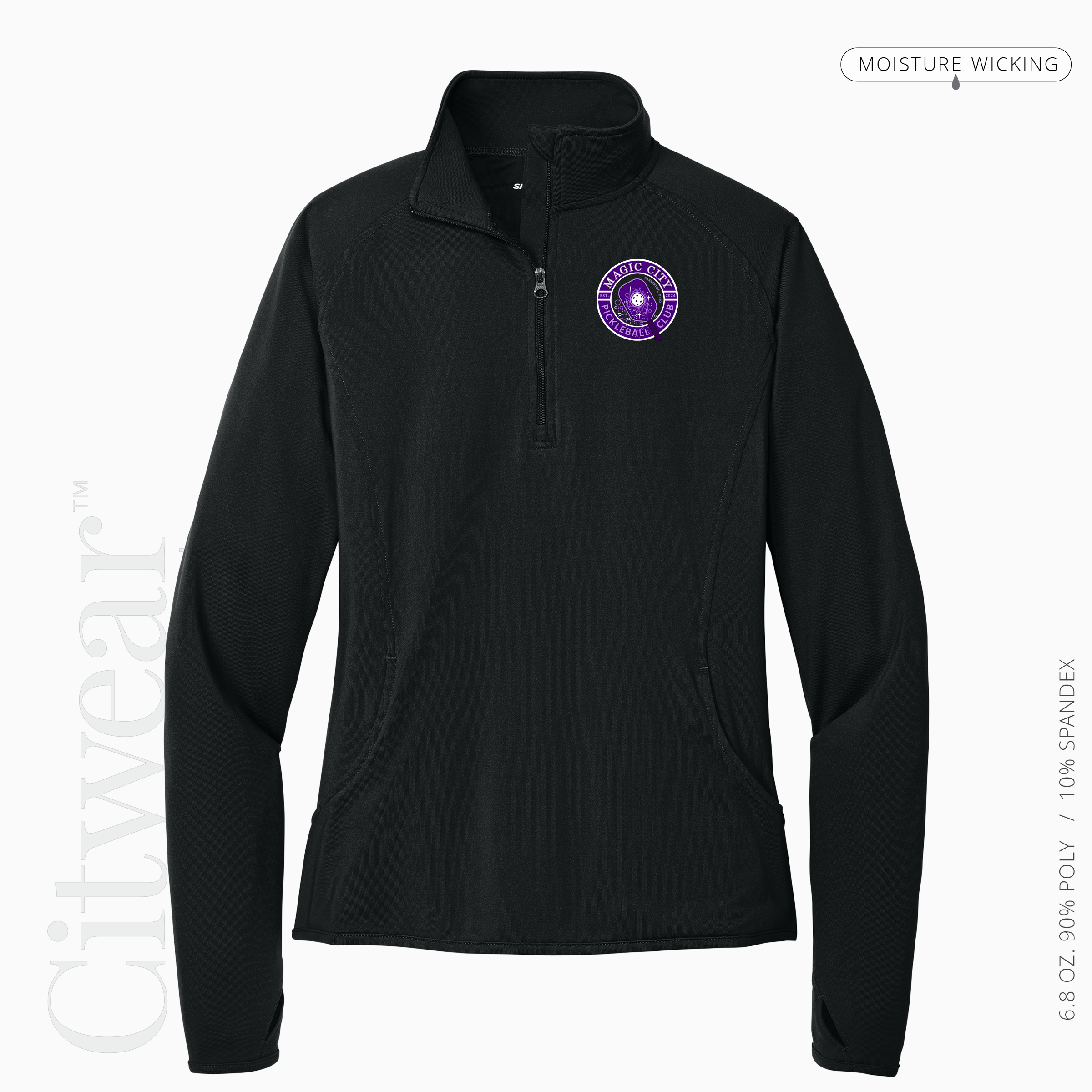 Women's Stretch Quarter-Zip Pullover-MCPC
