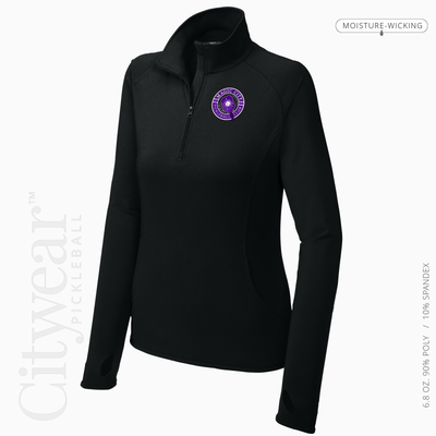 Women's Stretch Quarter-Zip Pullover-MCPC