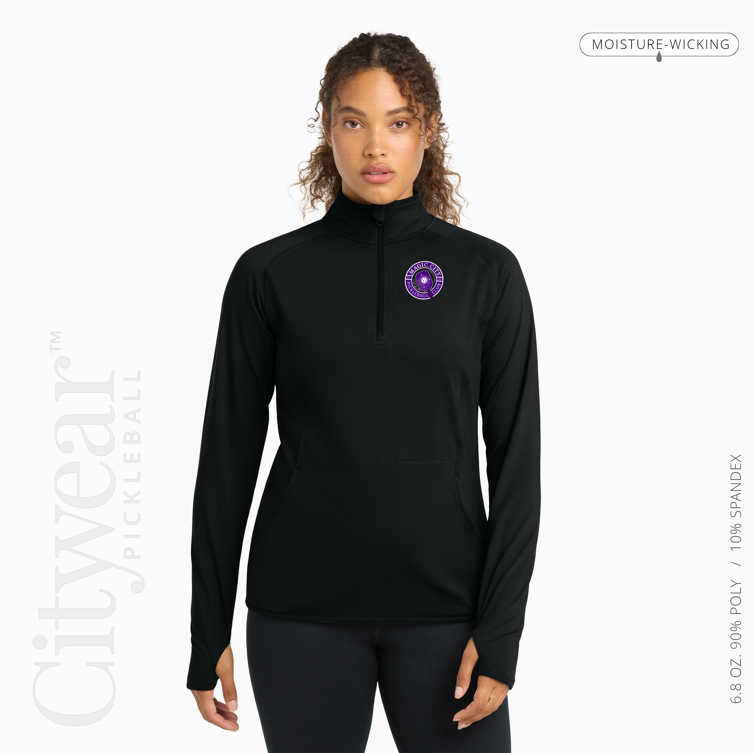 Women's Stretch Quarter-Zip Pullover-MCPC