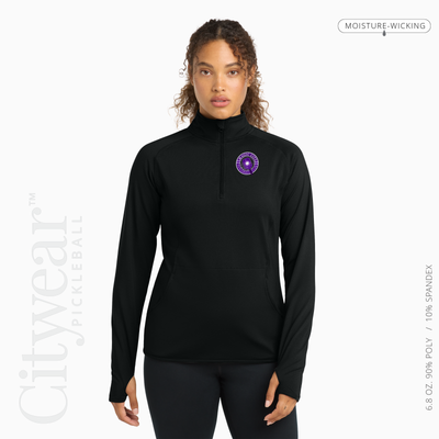 Women's Stretch Quarter-Zip Pullover-MCPC