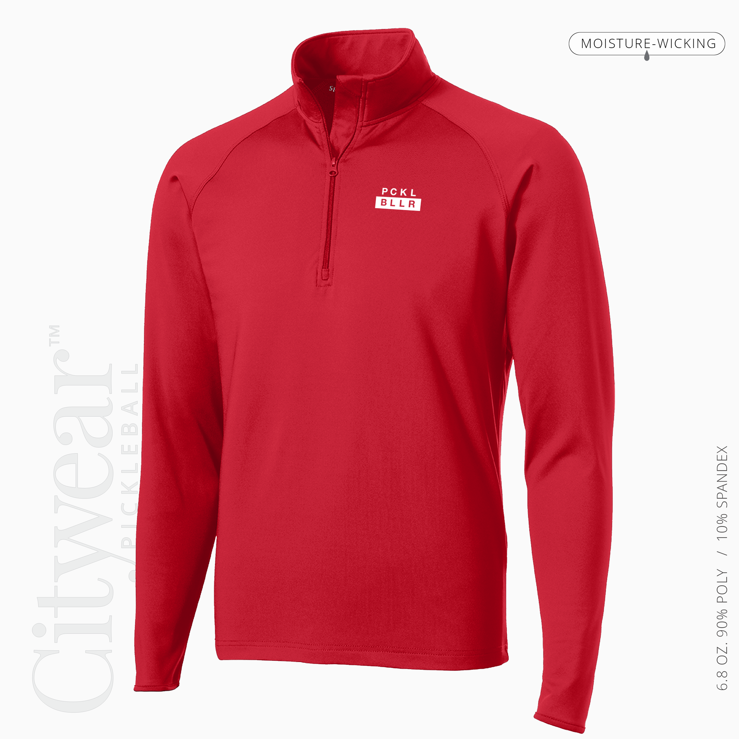 Men's Stretch Quarter-Zip Pullover-PCKLBLLR