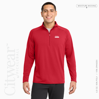 Men's Stretch Quarter-Zip Pullover-PCKLBLLR