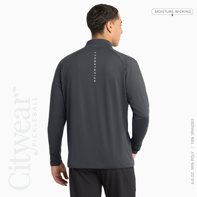Men's Stretch Quarter-Zip Pullover-PCKLBLLR