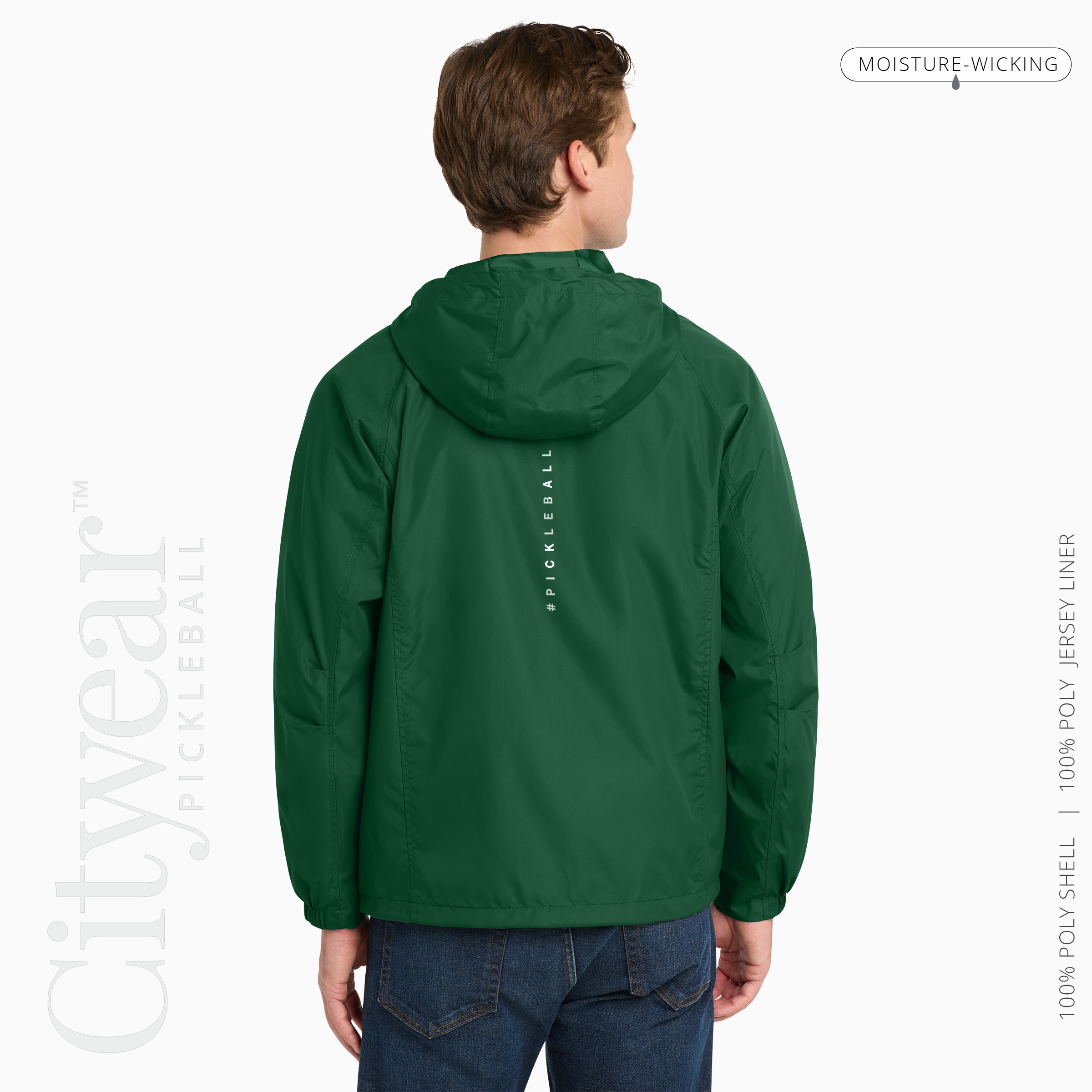 Men's Hooded Raglan Jacket- PCKLBLLR