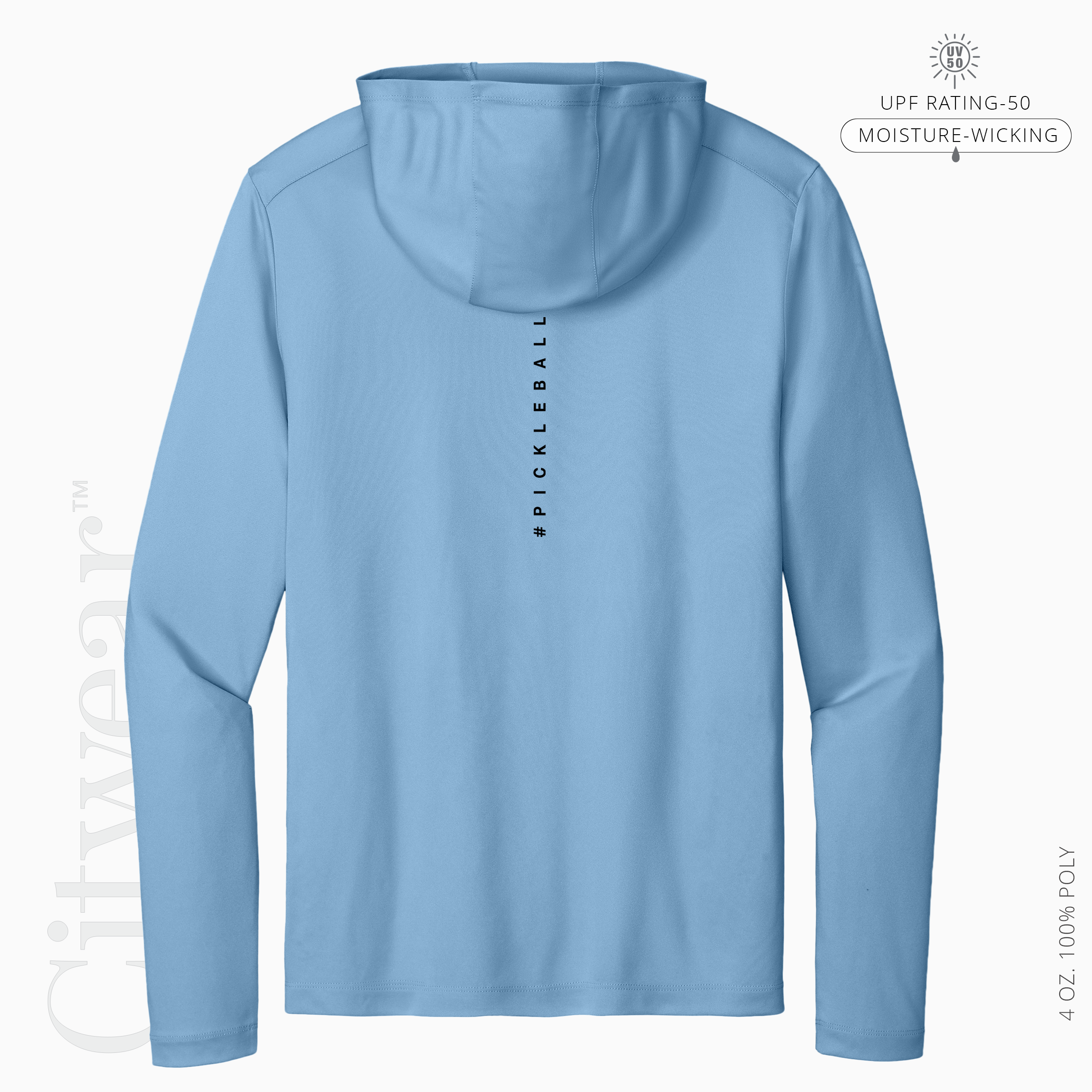 Men's UV Long Sleeve Hoodie-PCKLBLLR