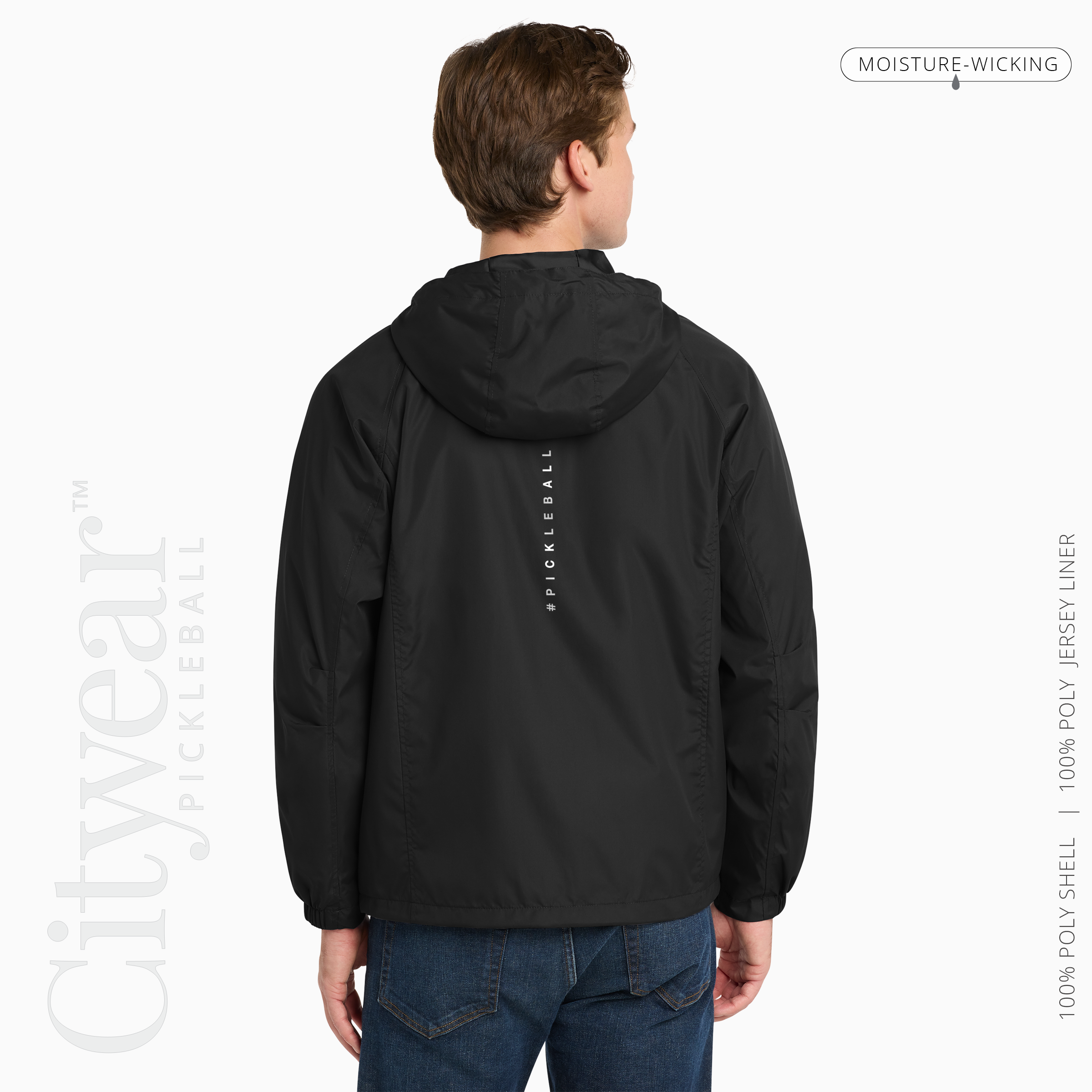 Men's Hooded Raglan Jacket- PCKLBLLR