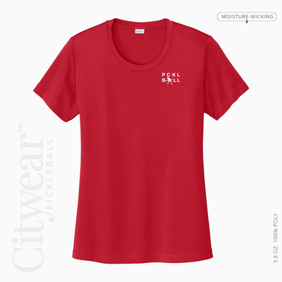 Women's (Medallion)T-Shirt (Basic Colors)-PCKLBLL ATHLETE