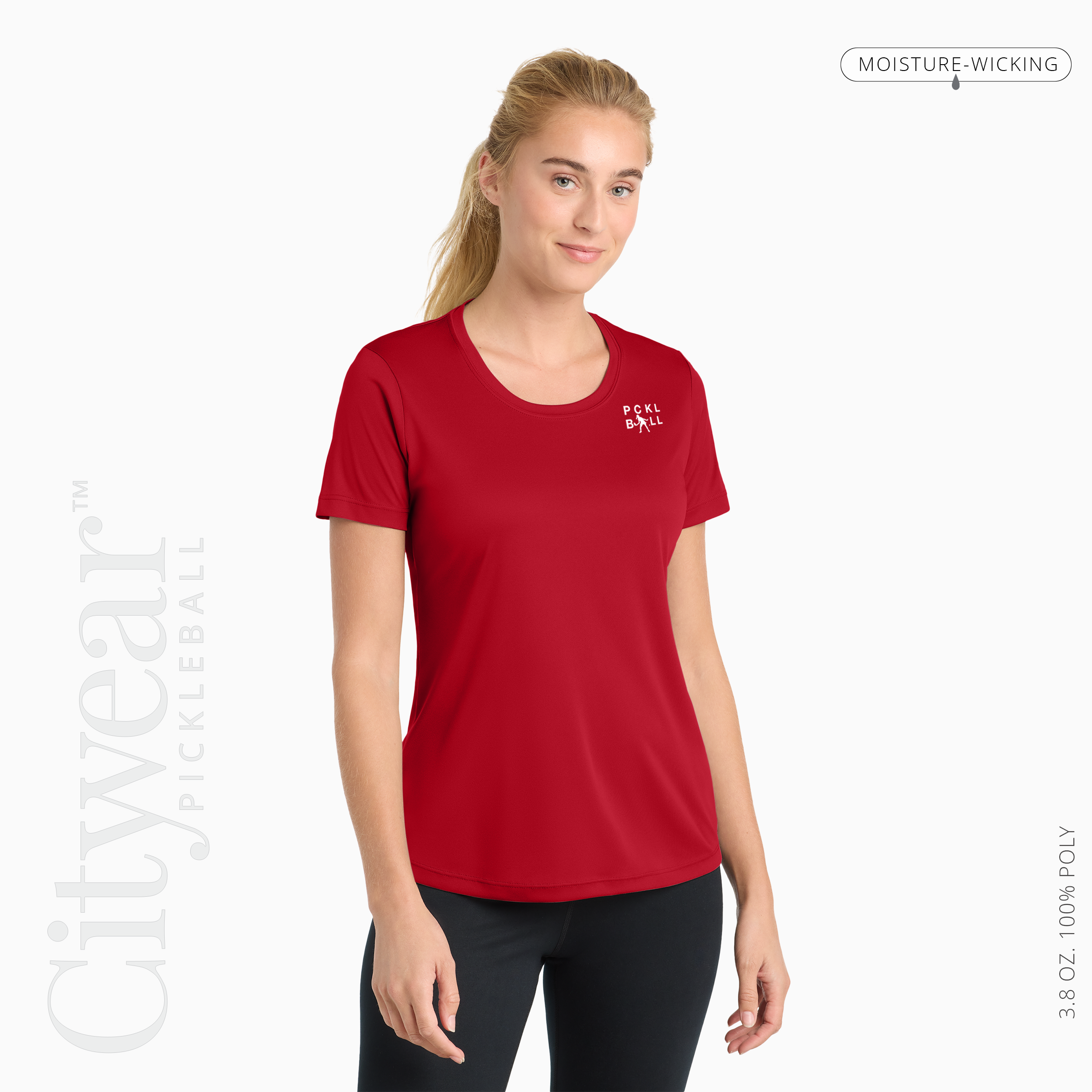 Women's (Medallion)T-Shirt (Basic Colors)-PCKLBLL ATHLETE