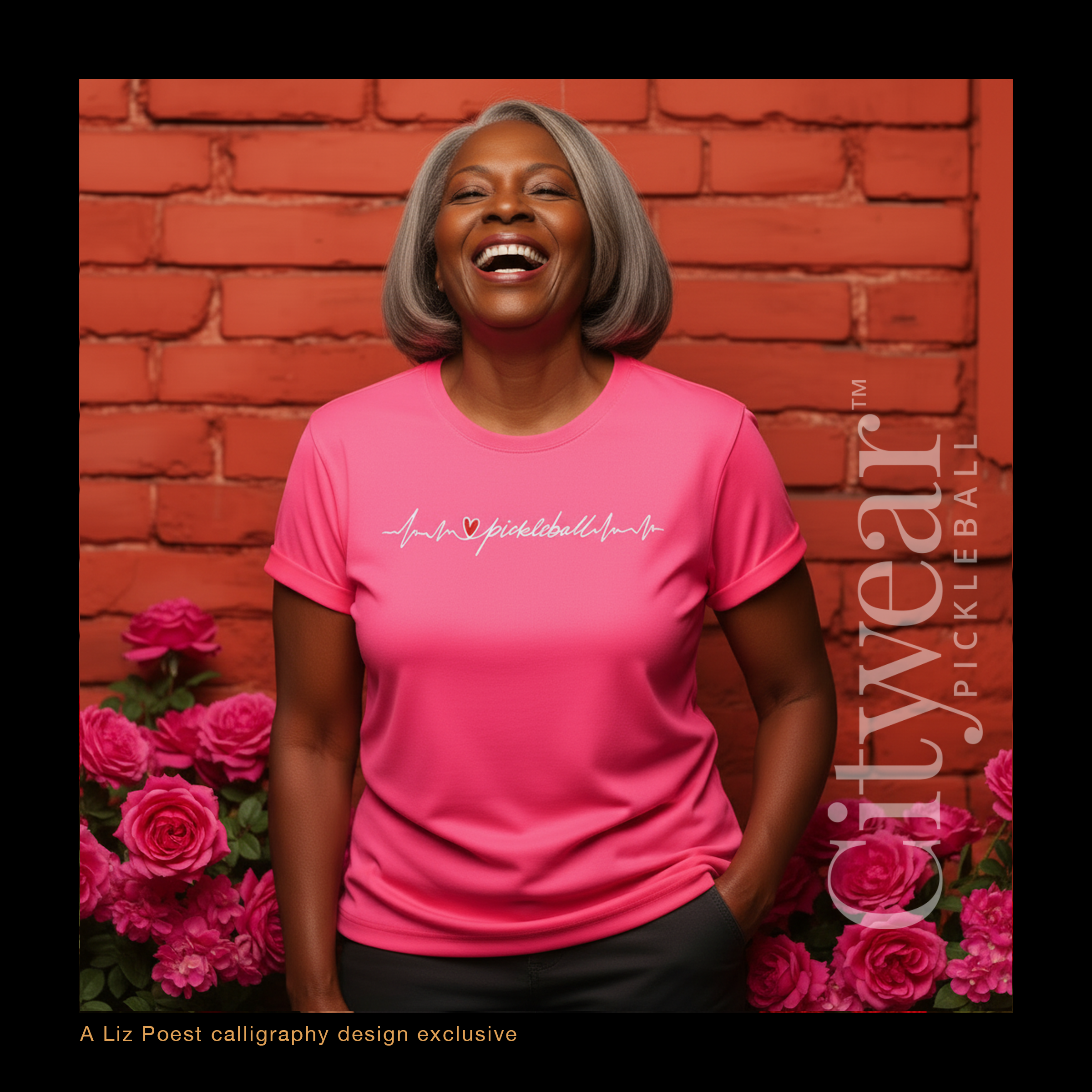 Women's Heartbeat Pickleball Monoline